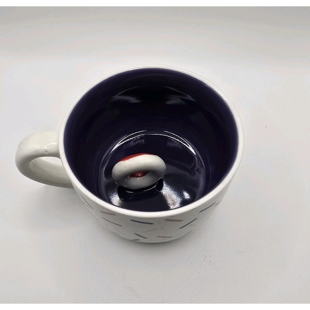 Peekaboo Ceramic Hidden Donut Sprinkle Coffee Cup